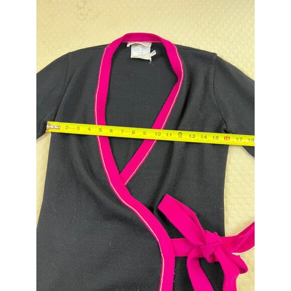 Vintage Saint Laurent Rive Gauche Wrap Cardigan Wool 1970s | Size Medium - Picture 13 of 13